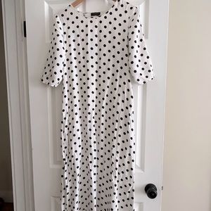Long polka dot dress